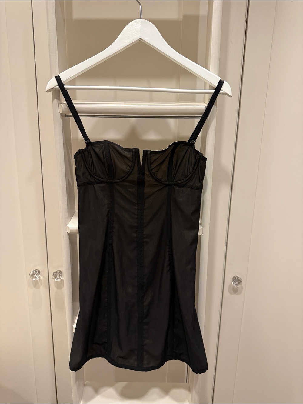 Elizabeth and James Black Corset Bustier Dress Size 0